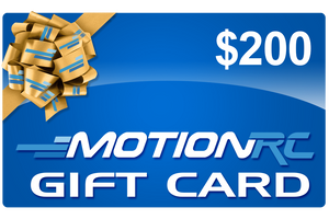 $25, $50, $100, $150, or $200 Motion RC Gift Cards