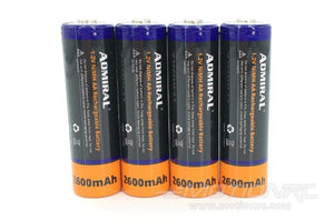 Admiral AA NiMH 2600mAh Rechargeable Batteries (Pack of 4)