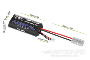 Admiral 3500mAh 2S 7.4V Li-ion Battery with Tamiya Connector